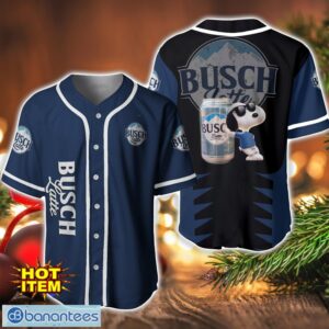 Busch Latte Snoopy Baseball Jersey Shirt For Snoopy Lovers Gift Ideas Product Photo 1
