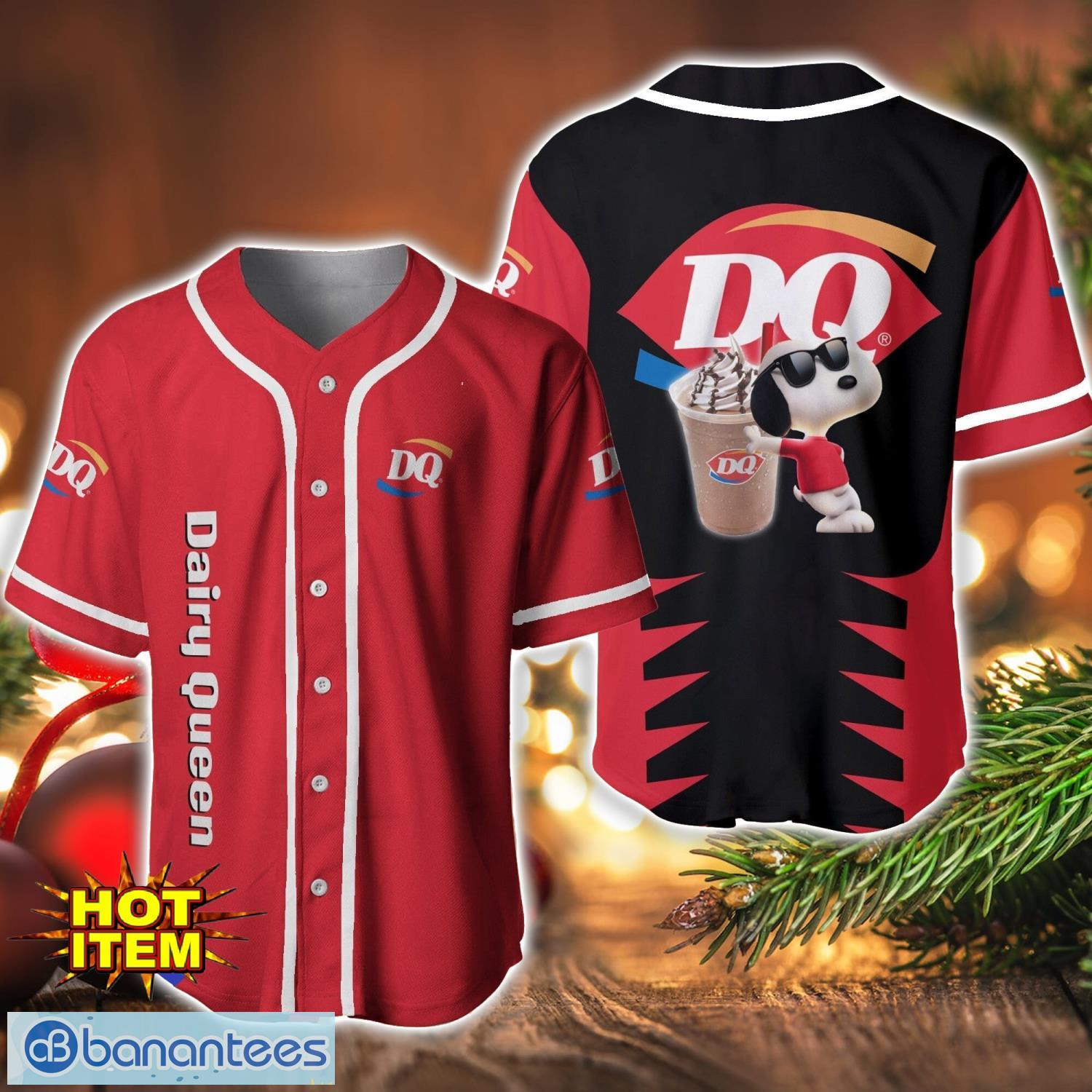 dairy queen snoopy baseball jersey shirt for snoopy lovers gift ideas image Dairy Queen Snoopy Baseball Jersey Shirt For Snoopy Lovers Gift Ideas Product Photo 1