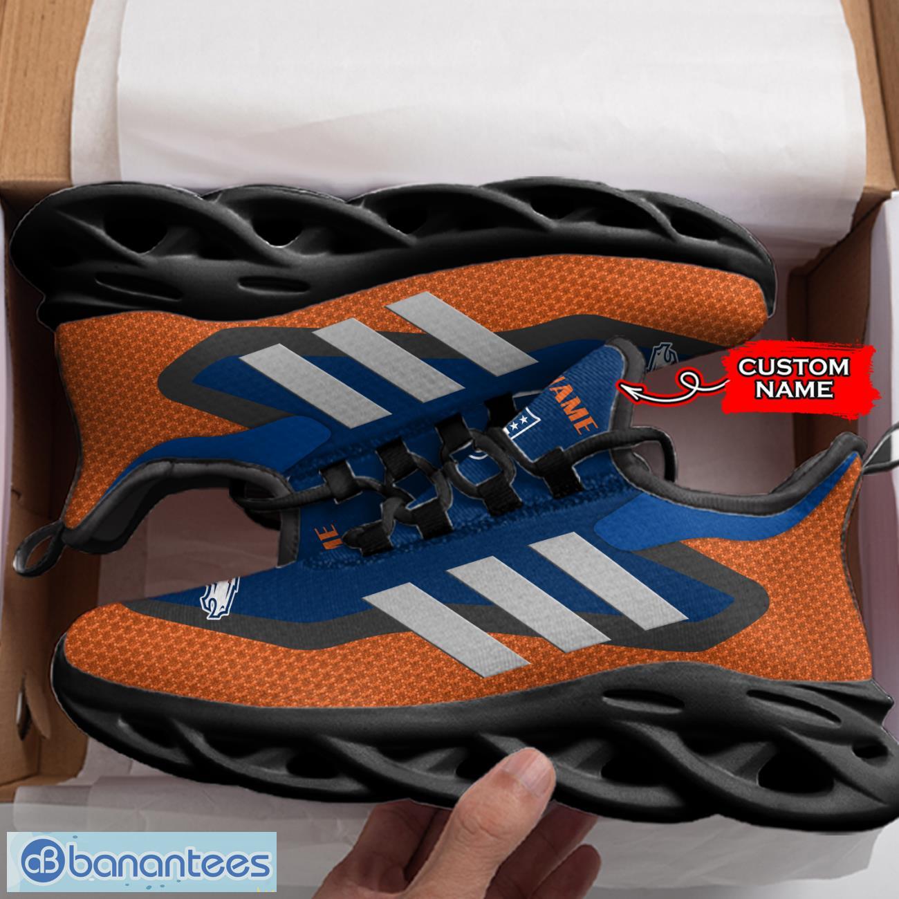 denver broncos nfl max soul shoes sneakers custom name big striped sneakers for fans 3 image Denver Broncos NFL Max Soul Shoes Sneakers Custom Name Big Striped Sneakers For Fans Product Photo 4