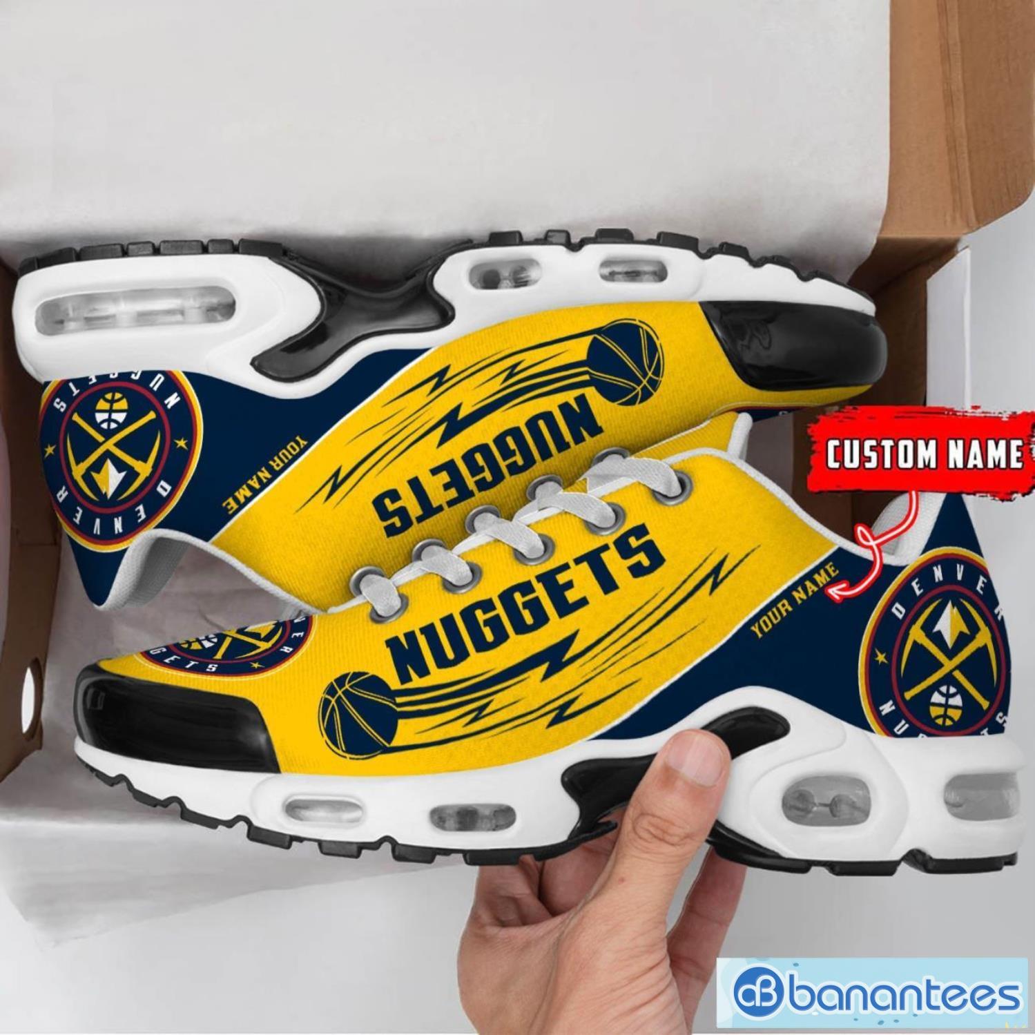 denver nuggets nba air cushion sports shoes custom name tn sneakers for fans 1 image Denver Nuggets NBA Air Cushion Sports Shoes Custom Name TN Sneakers For Fans Product Photo 2