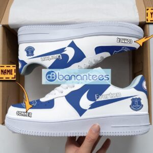 Everton F.C Air Force Shoes Custom Name Gift For Fans AF1 Sneakers Product Photo 1