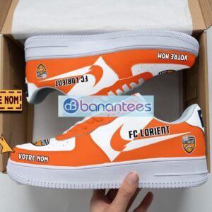 FC Lorient Air Force Shoes Custom Name Gift For Fans AF1 Sneakers Product Photo 1