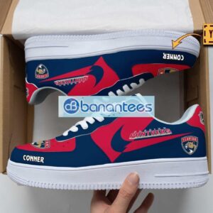 Florida Panthers Air Force Shoes Custom Name Gift For Fans AF1 Sneakers Product Photo 1