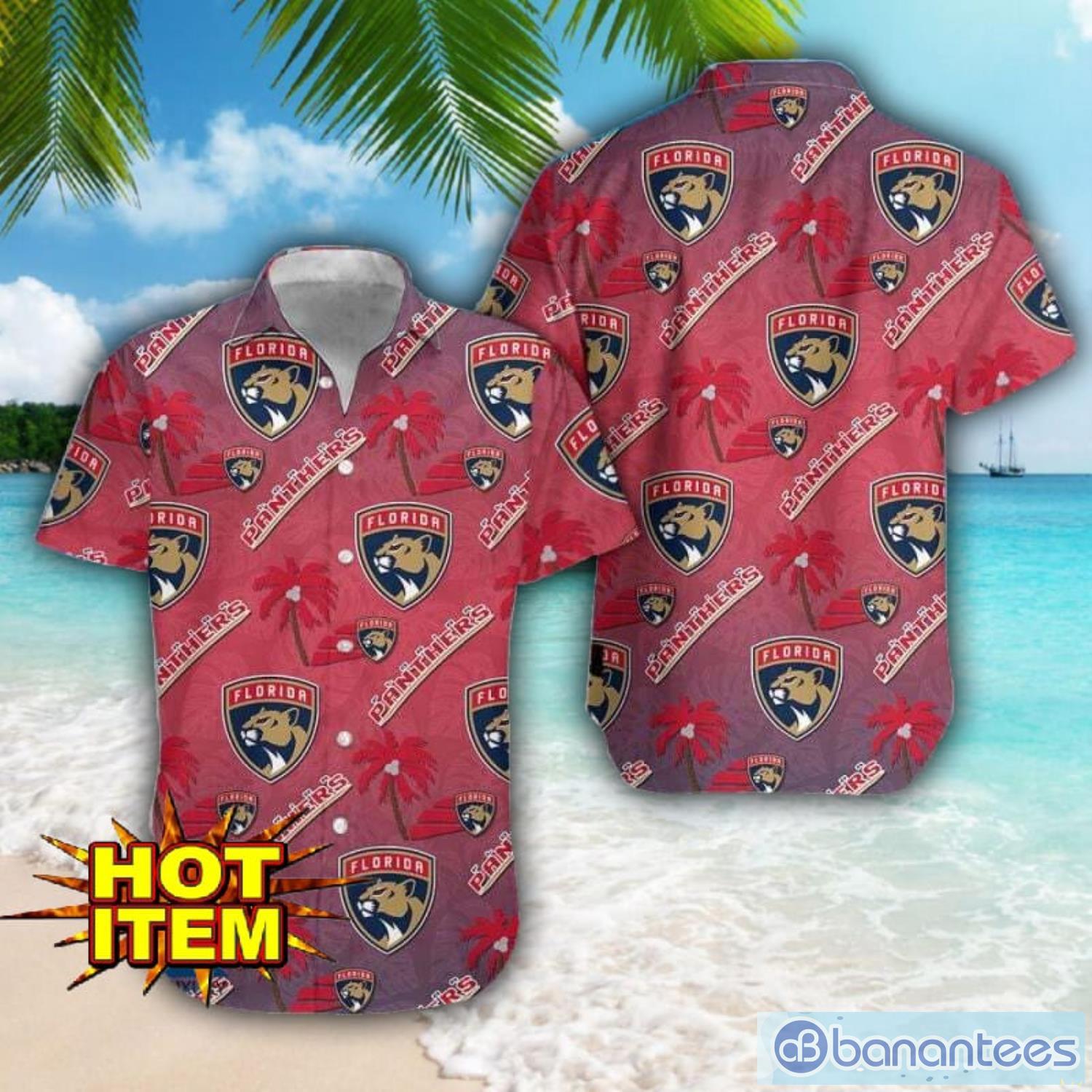 florida panthers hawaii 3d printing tropical hawaiian shirt for men and women beach summer gift image Florida Panthers Hawaii 3D Printing Tropical Hawaiian Shirt For Men And Women Beach Summer Gift Product Photo 1