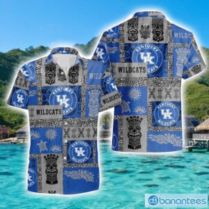 Kentucky Wildcats Hawaiian Tiki Vintage Patterns Hawaiian Shirt Summer Gift Product Photo 1