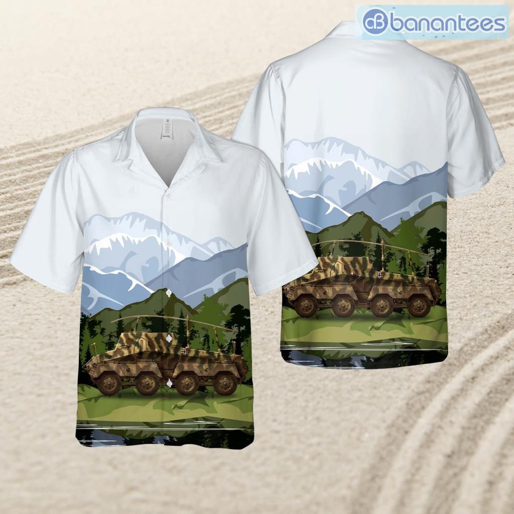 german army bundeswehr sdkfz263 79th signal battalion mot 4th panzerdivision bielorussia 1943 tropical beach hawaiian shirt image German Army Bundeswehr Sd.Kfz.263, 79th Signal Battalion (Mot.) 4th Panzerdivision, Bielorussia 1943 Tropical Beach Hawaiian Shirt Product Photo 1