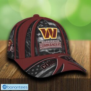 Washington Commanders USA Flag Patriotic Cap & Hat Print Independence Day For Fans - Washington Commanders USA Flag Patriotic Cap_1