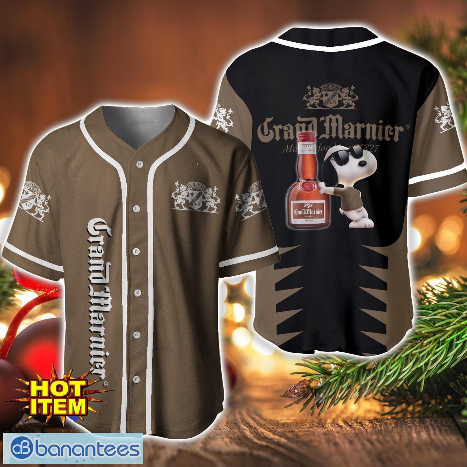 grand marnier snoopy baseball jersey shirt for snoopy lovers gift ideas image Grand Marnier Snoopy Baseball Jersey Shirt For Snoopy Lovers Gift Ideas Product Photo 1