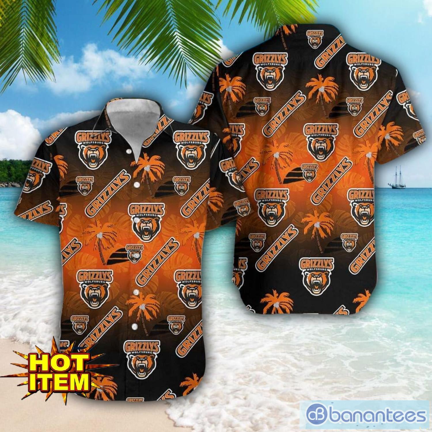 grizzlys wolfsburg hawaii 3d printing tropical hawaiian shirt for men and women beach summer gift image Grizzlys Wolfsburg Hawaii 3D Printing Tropical Hawaiian Shirt For Men And Women Beach Summer Gift Product Photo 1