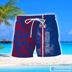 Crystal Palace F.C Turtle Flower Pattern Aloha Hawaiian Shirt And Shorts Beach Set For Men And Women Product Photo 2