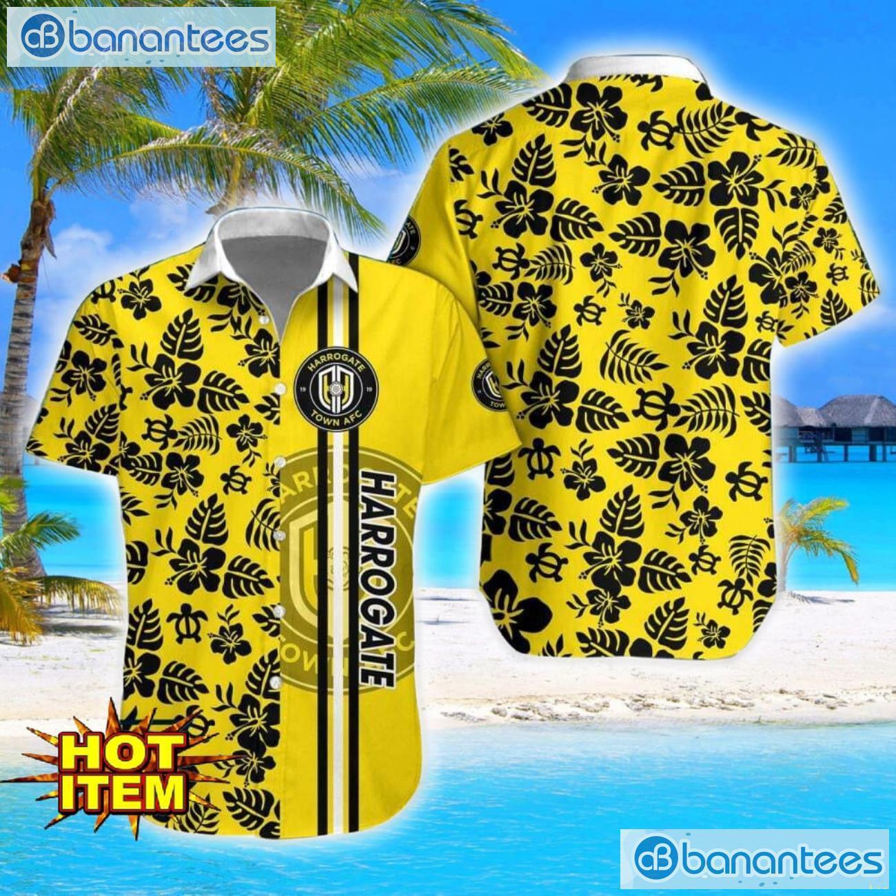 harrogate town afc turtle flower pattern aloha hawaiian shirt and shorts beach set for men and women image Harrogate Town AFC Turtle Flower Pattern Aloha Hawaiian Shirt And Shorts Beach Set For Men And Women Product Photo 1
