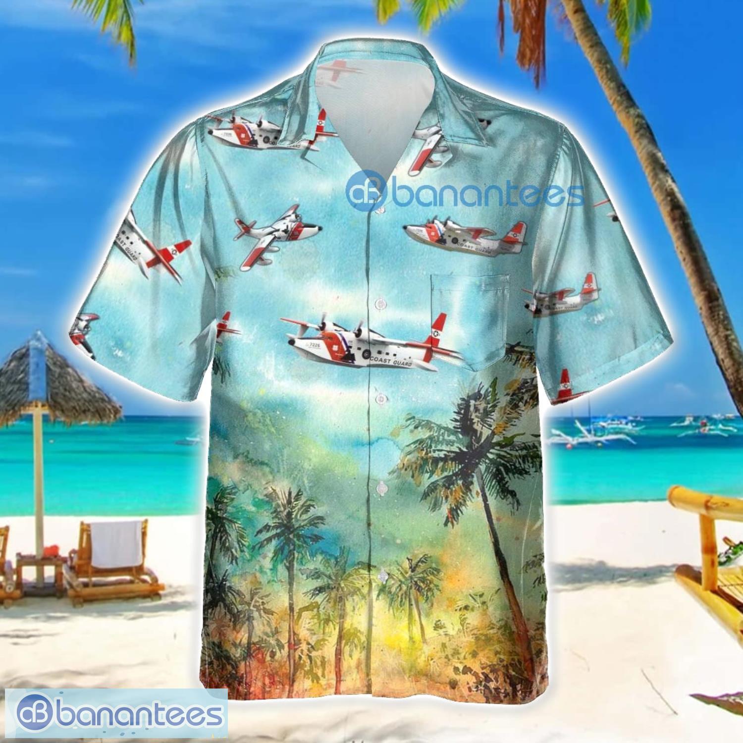 hu 16 albatross uscg hu16 hawaiian shirt summer gift for fans image HU-16 Albatross USCG HU16 Hawaiian Shirt Summer Gift For Fans Product Photo 1