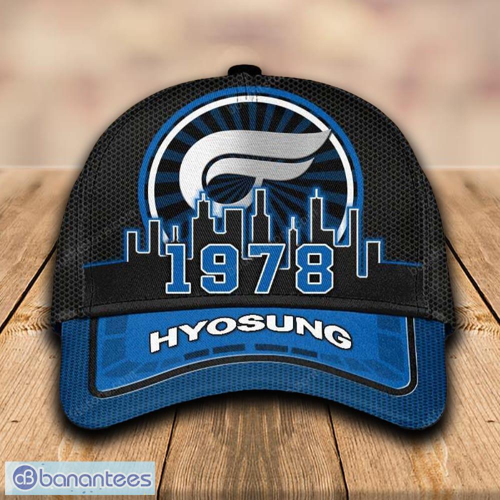 hyosung cap and hat blue black for mens gift fans summer all over print image Hyosung Cap And Hat Blue Black For Mens Gift Fans Summer All Over Print - Hyosung Cap And Hat Blue Black For Mens Gift Fans Summer All Over Print