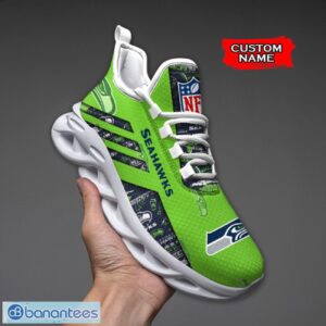 Seattle Seahawks NFL Max Soul Shoes Sneakers Custom Name All Printed Logo Team For Fans Product Photo 1