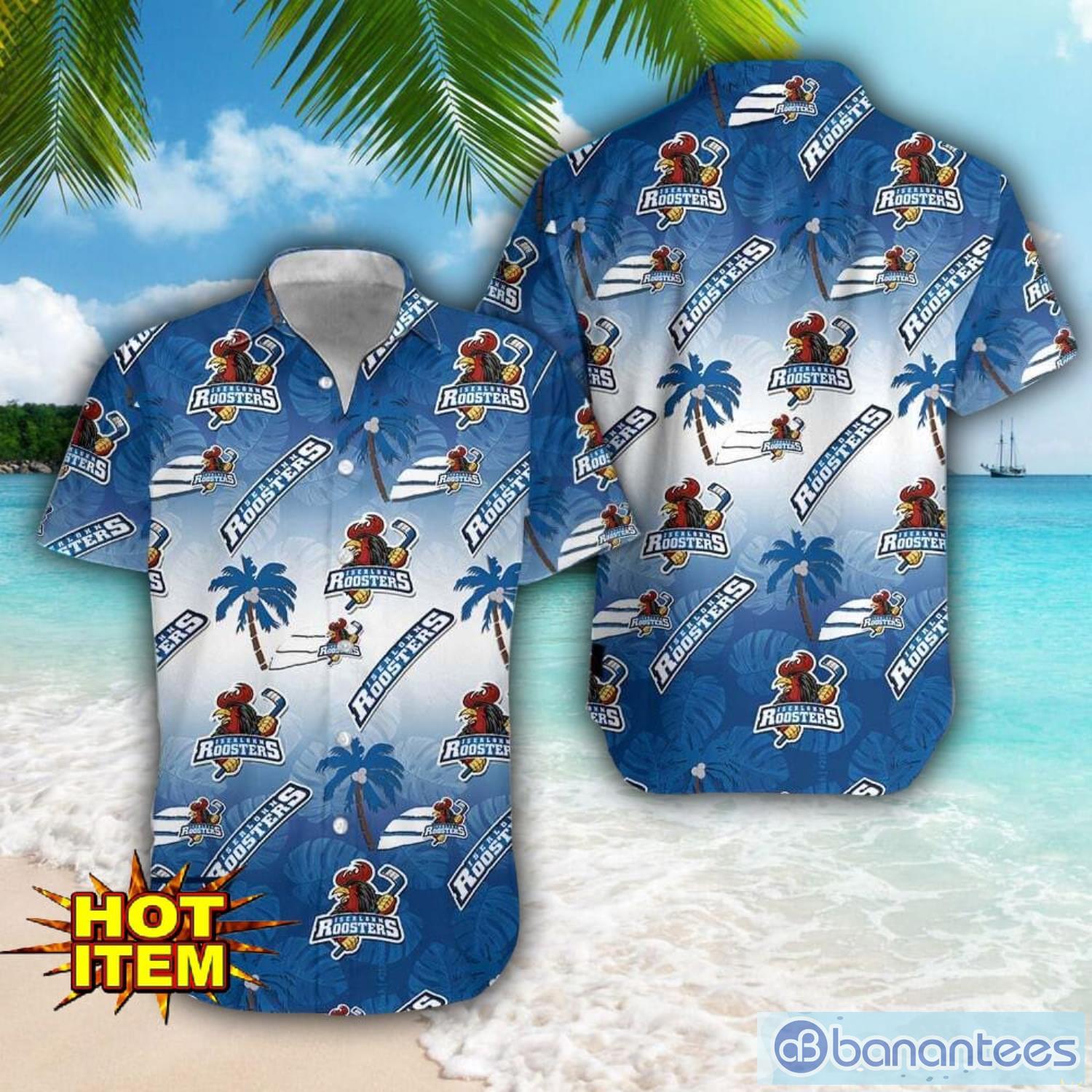iserlohn roosters hawaii 3d printing tropical hawaiian shirt for men and women beach summer gift image Iserlohn Roosters Hawaii 3D Printing Tropical Hawaiian Shirt For Men And Women Beach Summer Gift Product Photo 1
