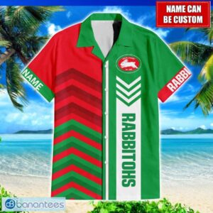 Custom Name South Sydney Rabbitohs NRL Hawaiian Shirt Gift Ideas For Summer Product Photo 1