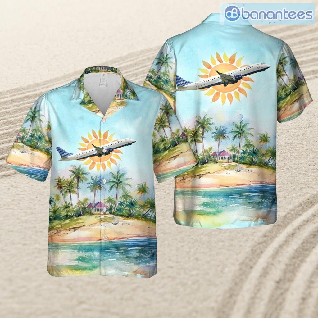 jetblue airways embraer 190ar erj 190 100igw tropical beach hawaiian shirt image Jetblue Airways Embraer 190ar (Erj-190-100igw) Tropical Beach Hawaiian Shirt Product Photo 1