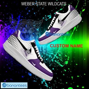 Custom Name NCAA2 Weber State Wildcats Air Force 1 Shoes New AOP Gift AF1 Sneaker For Fans - NCAA2 Weber State Wildcats For Fans Air Force 1 Sneaker Personalized Style 1