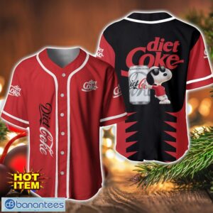 Diet Coke Snoopy Baseball Jersey Shirt For Snoopy Lovers Gift Ideas Product Photo 1