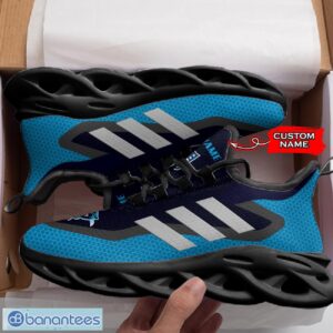 Carolina Panthers NFL Max Soul Shoes Sneakers Custom Name Big Striped Sneakers For Fans Product Photo 4