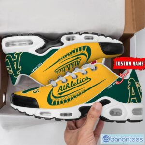 Oakland Athletics MLB Custom Name Air Cushion Sports Shoes Men Women Sneakers Product Photo 2