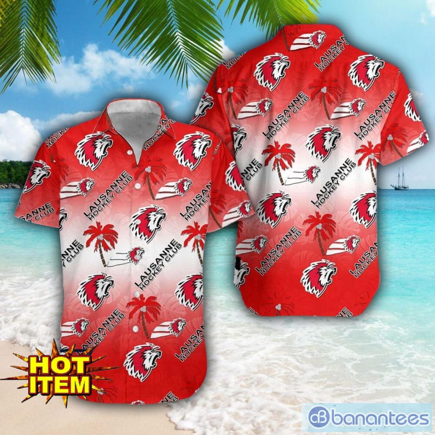 lausanne hockey club hawaii 3d printing tropical hawaiian shirt for men and women beach summer gift image Lausanne Hockey Club Hawaii 3D Printing Tropical Hawaiian Shirt For Men And Women Beach Summer Gift Product Photo 1