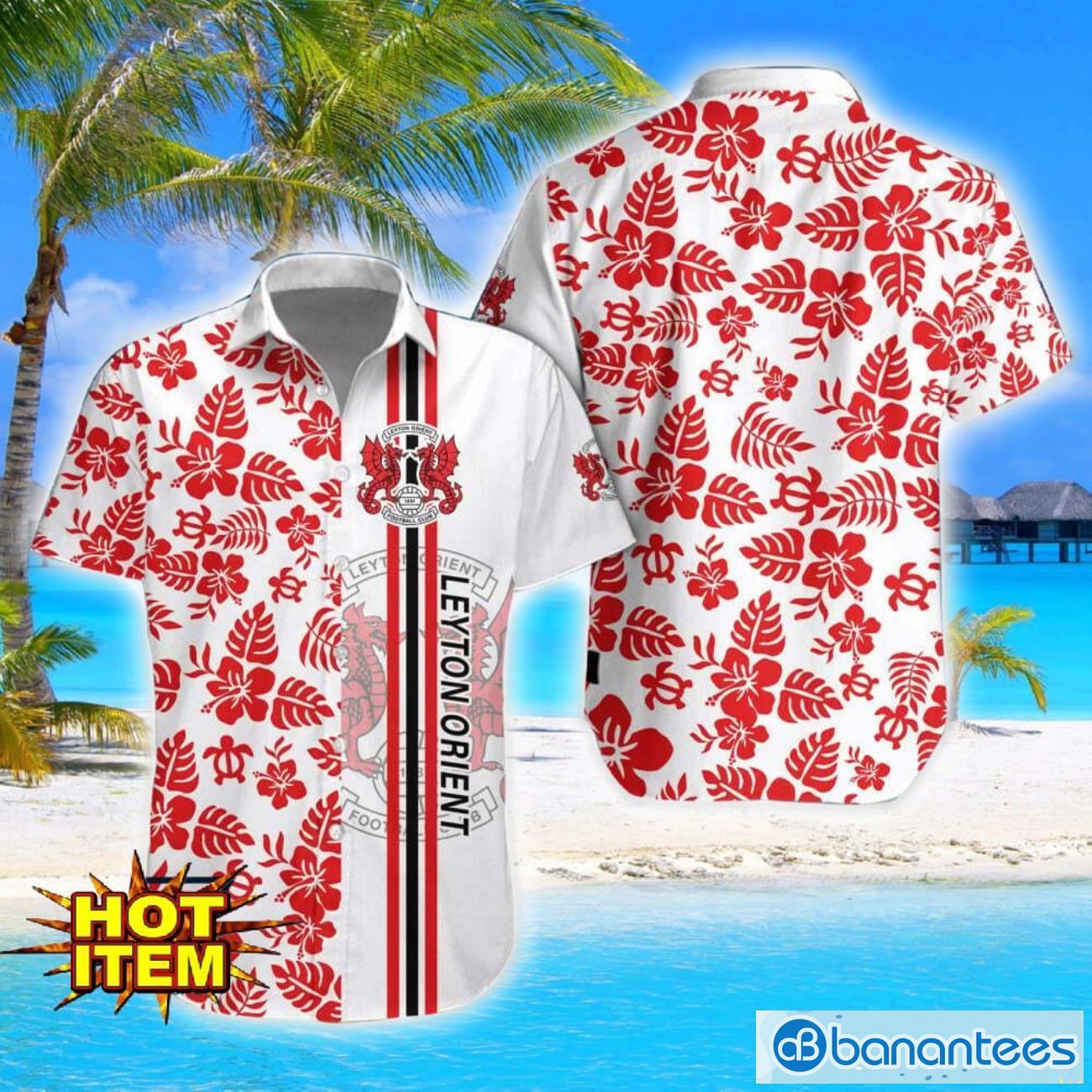 leyton orient turtle flower pattern aloha hawaiian shirt and shorts beach set for men and women image Leyton Orient Turtle Flower Pattern Aloha Hawaiian Shirt And Shorts Beach Set For Men And Women Product Photo 1