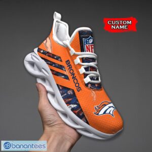 Denver Broncos NFL Max Soul Shoes Sneakers Custom Name All Printed Logo Team For Fans Product Photo 1