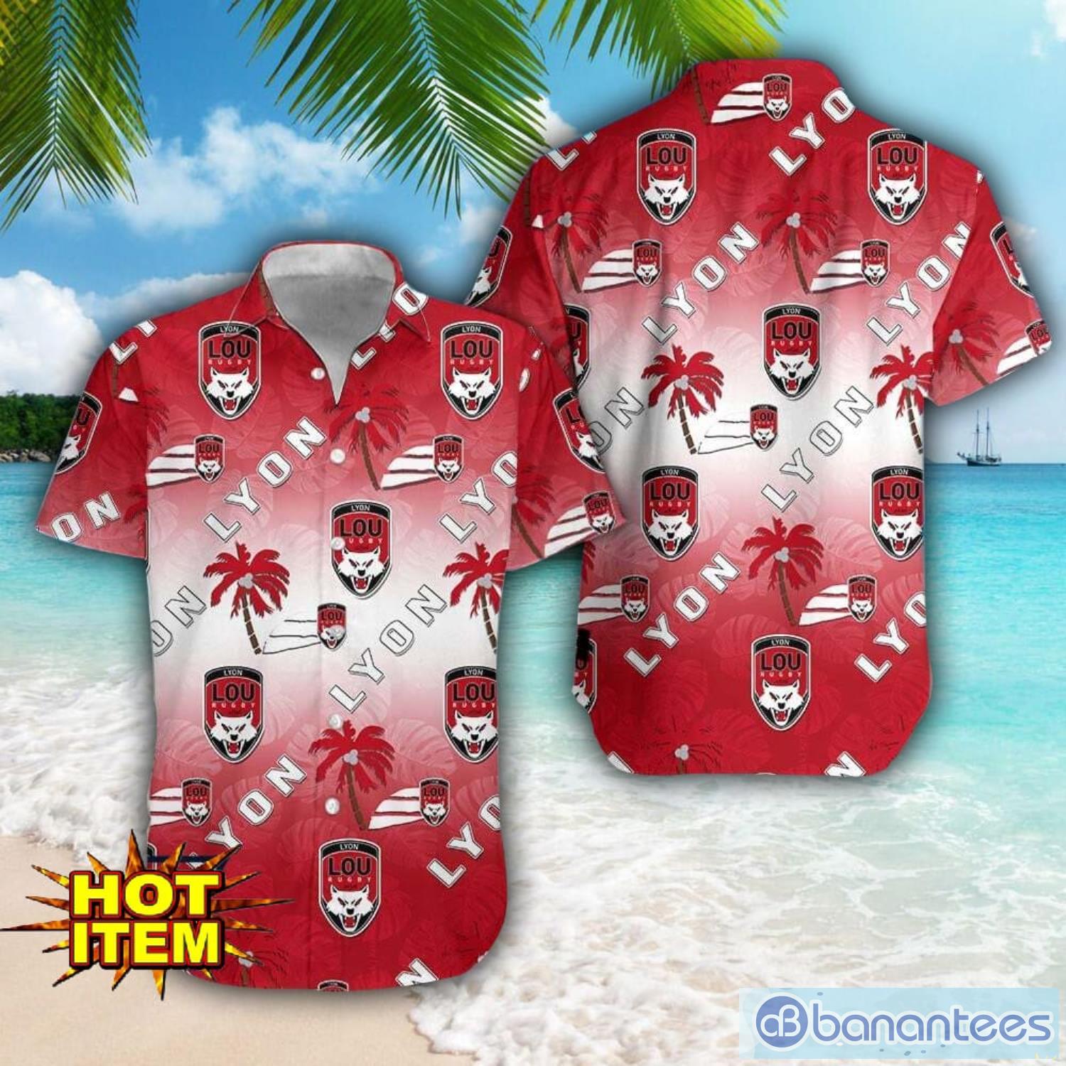 lyon ou hawaii 3d printing tropical hawaiian shirt for men and women beach summer gift image Lyon OU Hawaii 3D Printing Tropical Hawaiian Shirt For Men And Women Beach Summer Gift Product Photo 1