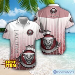 Jaguar Cars Logo Broken Wall Printed 3D Hawaiian Shirt For Fans Product Photo 1