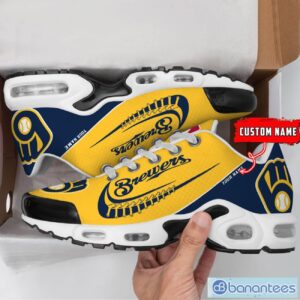 Milwaukee Brewers MLB Custom Name Air Cushion Sports Shoes Men Women Sneakers Product Photo 2