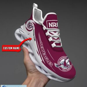 Manly Sea Eagles Personalized Name Gift Max Soul Shoes Men Women Team Shoes Product Photo 2