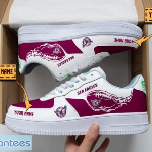 Manly Warringah Sea Eagles Air Force Shoes Custom Name Men Women Gift AF1 Shoes Product Photo 1