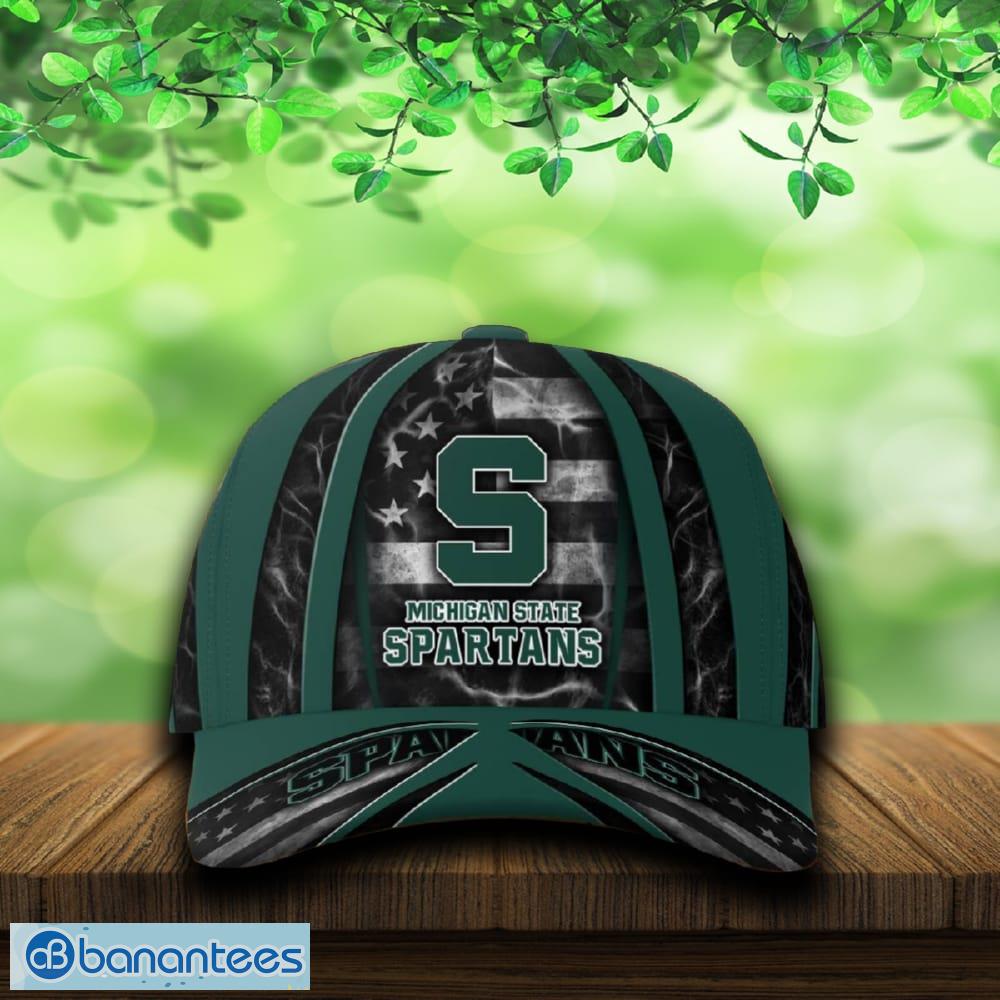 michigan state spartans usa flag patriotic cap hat print independence day for fans 1 image Michigan State Spartans USA Flag Patriotic Cap & Hat Print Independence Day For Fans - Michigan State Spartans USA Flag Patriotic Cap_3