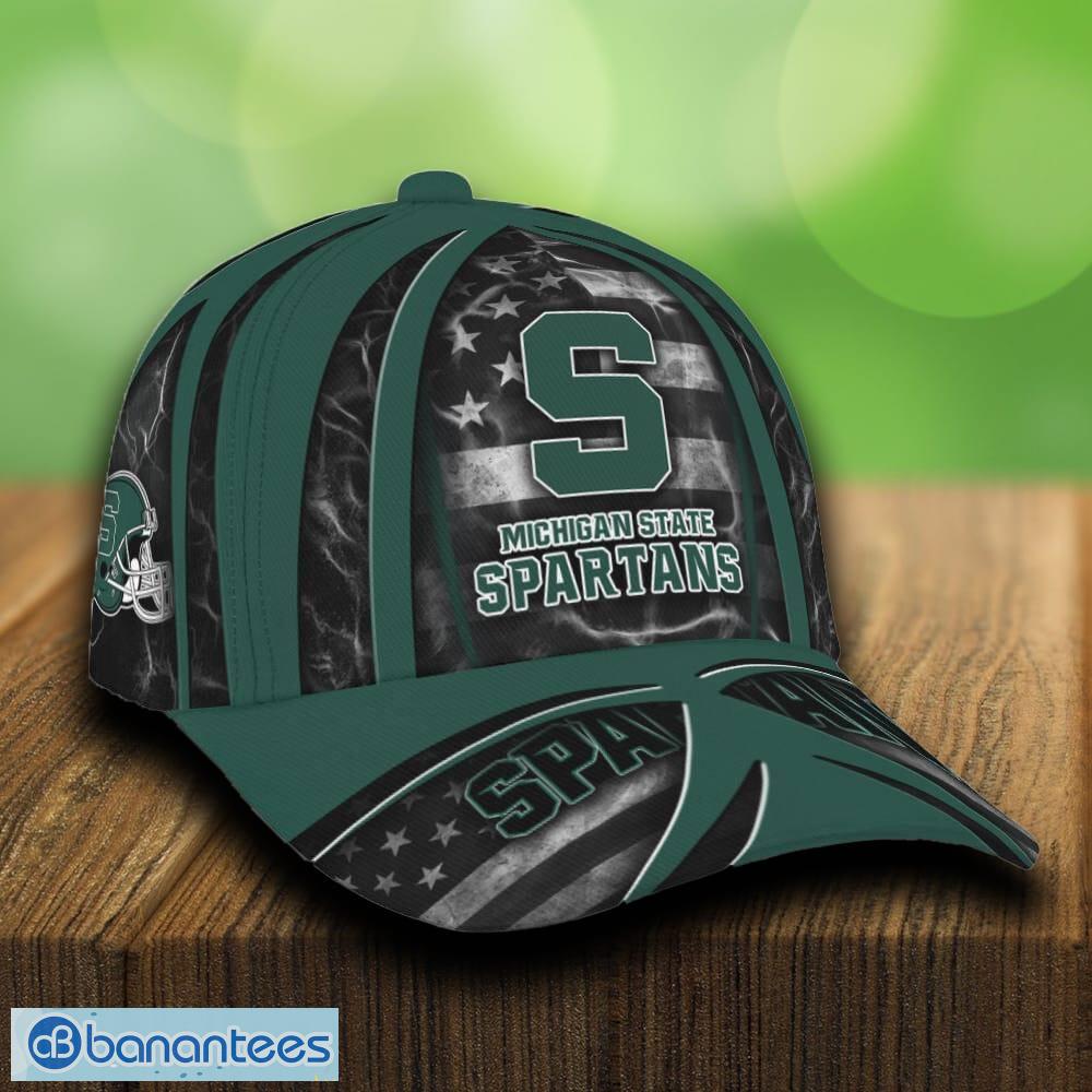 michigan state spartans usa flag patriotic cap hat print independence day for fans image Michigan State Spartans USA Flag Patriotic Cap & Hat Print Independence Day For Fans - Michigan State Spartans USA Flag Patriotic Cap_1