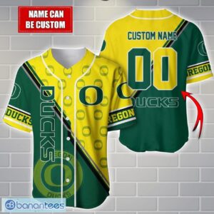 NCAA Oregon Ducks Custom Name And Number Sport Baseball Jersey Shirt Product Photo 1