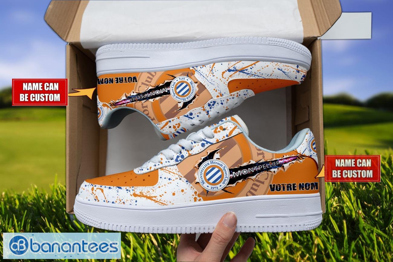 montpellier hsc personalized air force shoes custom name for fans image Montpellier HSC Personalized Air Force Shoes Custom Name For Fans Product Photo 1