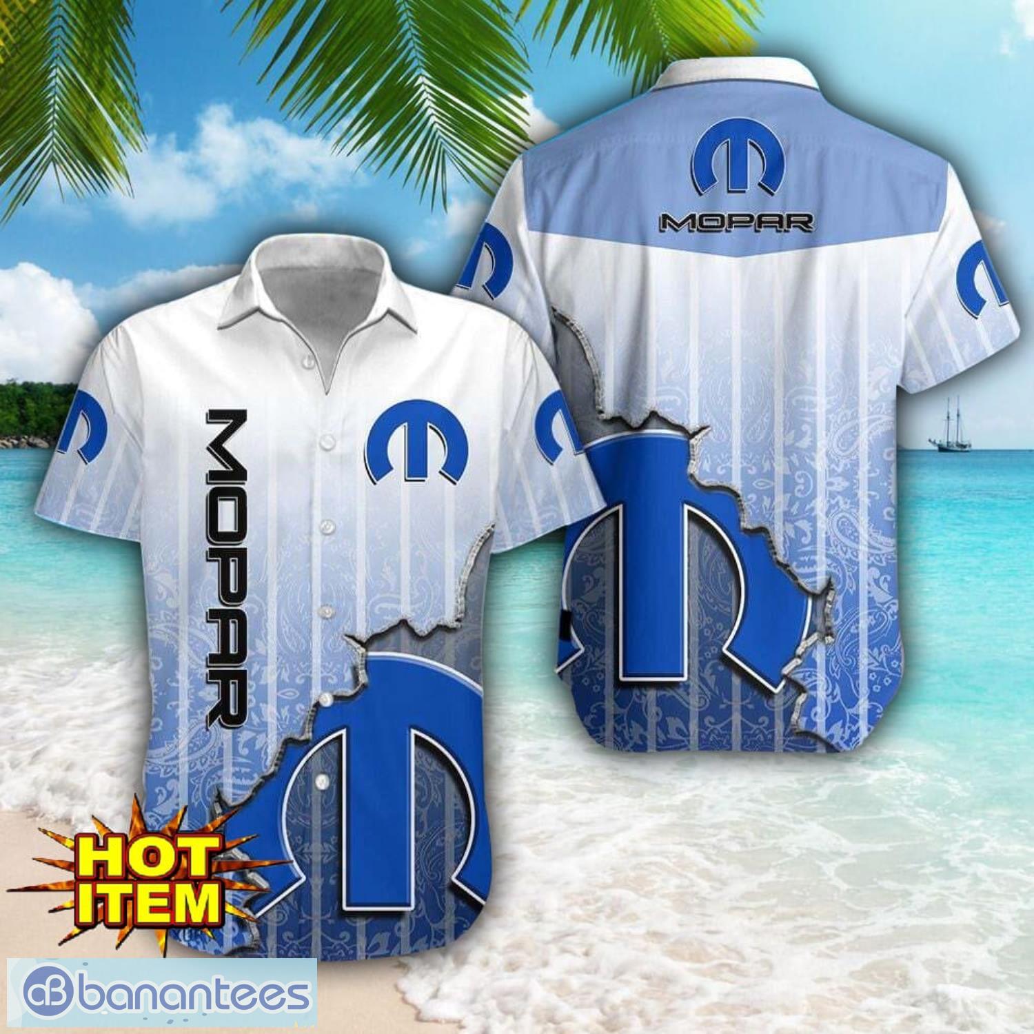 mopar logo broken wall printed 3d hawaiian shirt for fans image Mopar Logo Broken Wall Printed 3D Hawaiian Shirt For Fans Product Photo 1