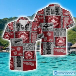 New Mexico State Aggies Hawaiian Tiki Vintage Patterns Hawaiian Shirt Summer Gift Product Photo 1