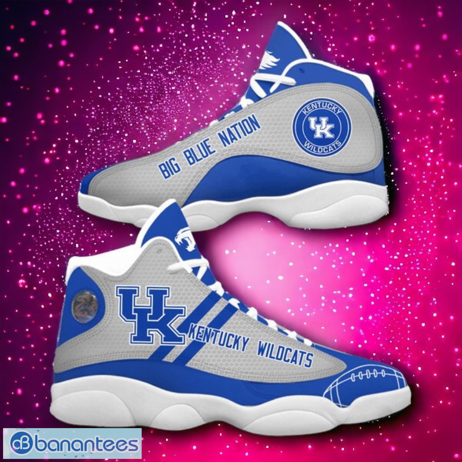 ncaa kentucky wildcats logo design gift for fans air jordan 13 shoes image NCAA Kentucky Wildcats Logo Design Gift For Fans Air Jordan 13 Shoes Product Photo 1