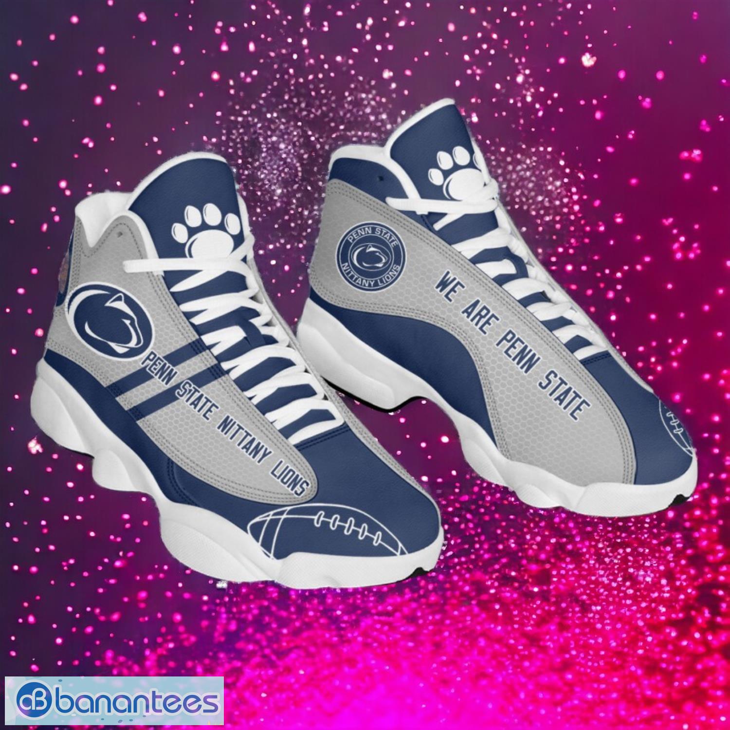 ncaa penn state nittany lions logo design gift for fans air jordan 13 shoes image NCAA Penn State Nittany Lions Logo Design Gift For Fans Air Jordan 13 Shoes Product Photo 1