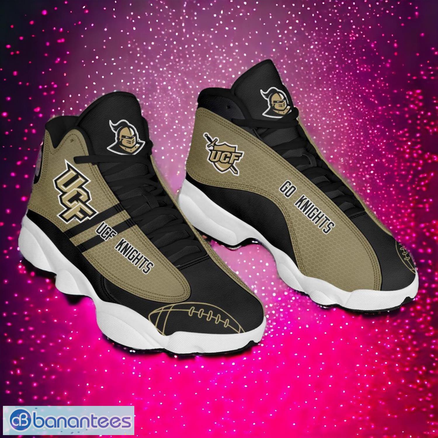 ncaa ucf knights logo design gift for fans air jordan 13 shoes image NCAA UCF Knights Logo Design Gift For Fans Air Jordan 13 Shoes Product Photo 1