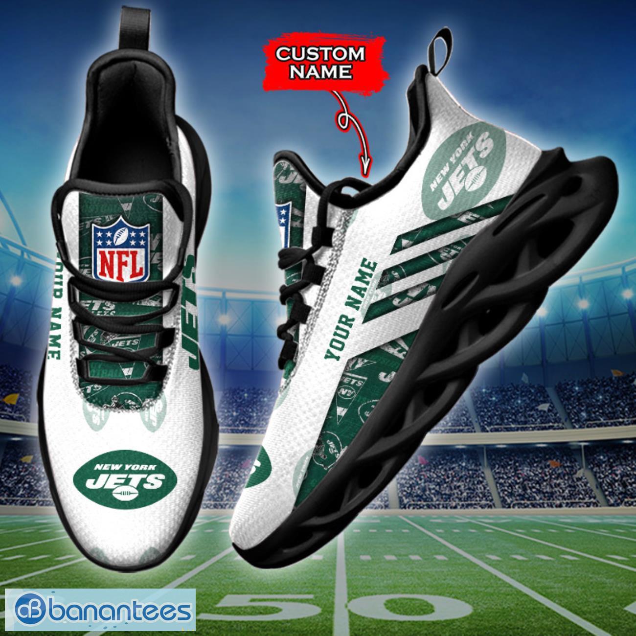 new york jets nfl max soul shoes sneakers custom name all printed logo team for fans 2 image New York Jets NFL Max Soul Shoes Sneakers Custom Name All Printed Logo Team For Fans Product Photo 3