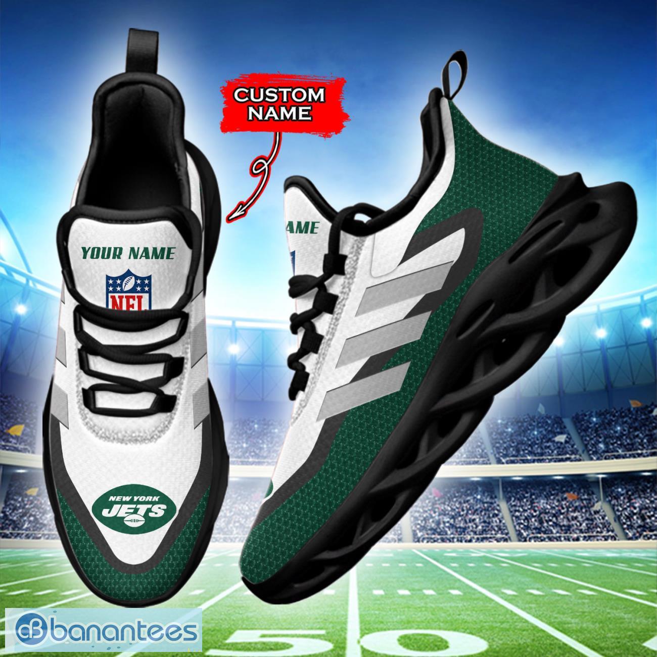 new york jets nfl max soul shoes sneakers custom name big striped sneakers for fans 2 image New York Jets NFL Max Soul Shoes Sneakers Custom Name Big Striped Sneakers For Fans Product Photo 3