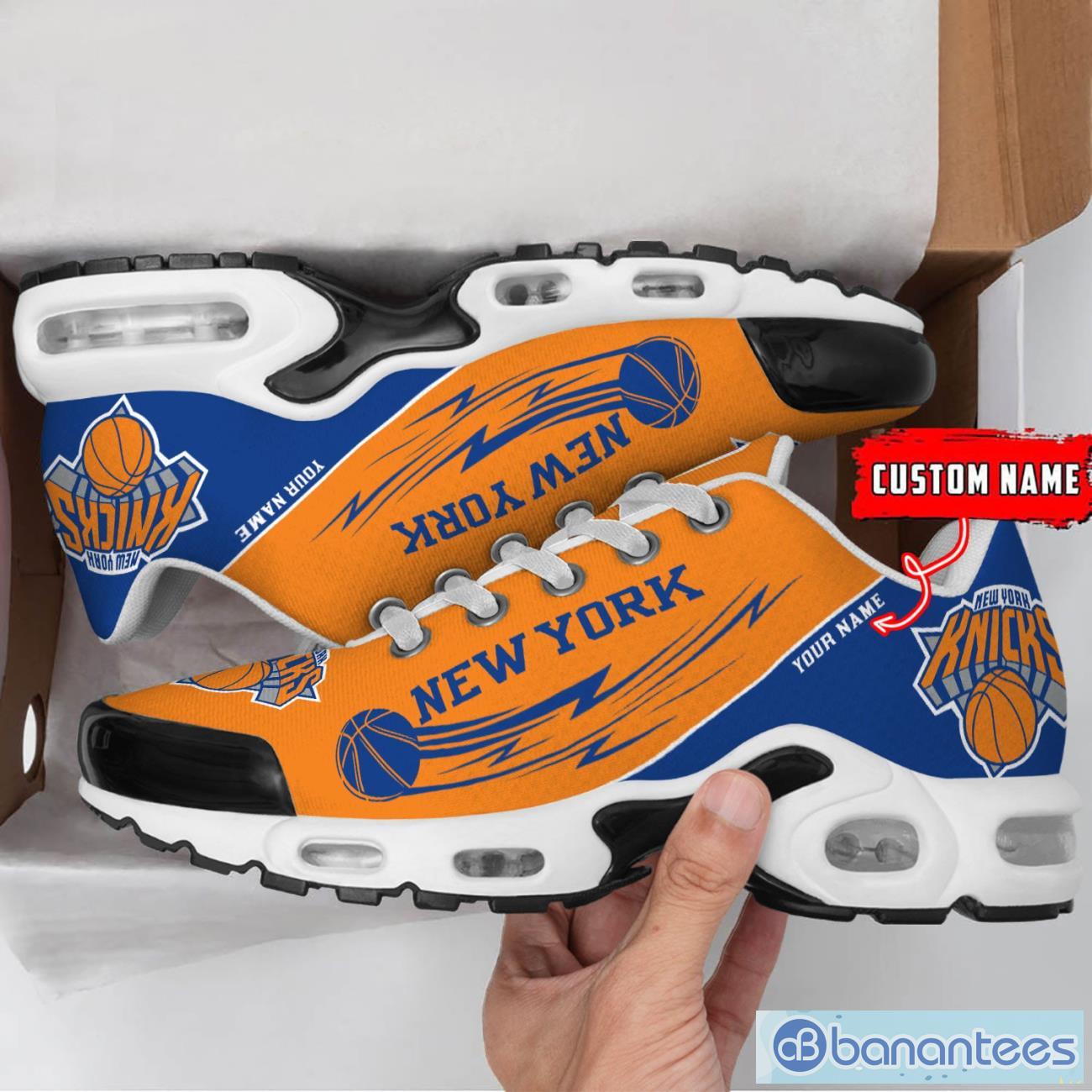 new york knicks nba air cushion sports shoes custom name tn sneakers for fans 1 image New York Knicks NBA Air Cushion Sports Shoes Custom Name TN Sneakers For Fans Product Photo 2