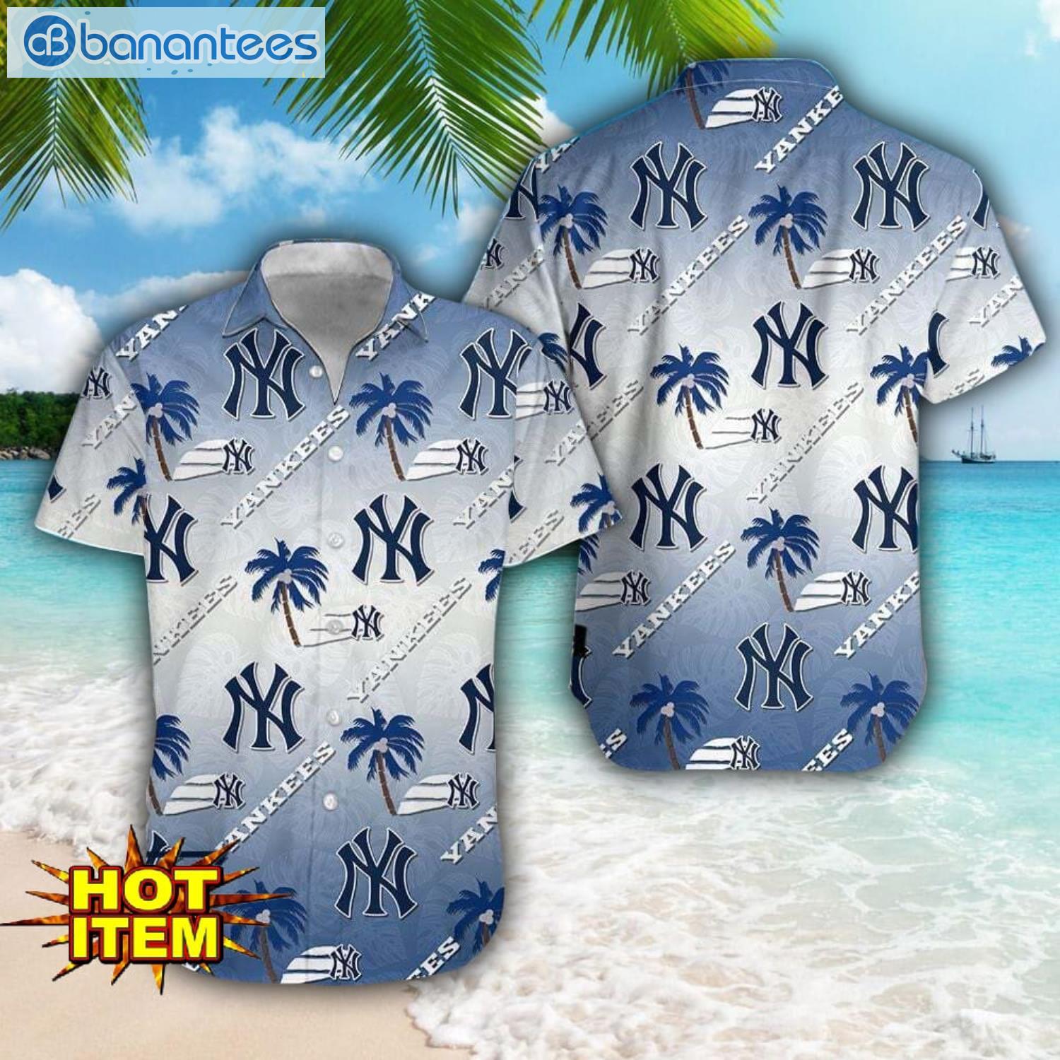 new york yankees hawaii 3d printing tropical hawaiian shirt for men and women beach summer gift image New York Yankees Hawaii 3D Printing Tropical Hawaiian Shirt For Men And Women Beach Summer Gift Product Photo 1