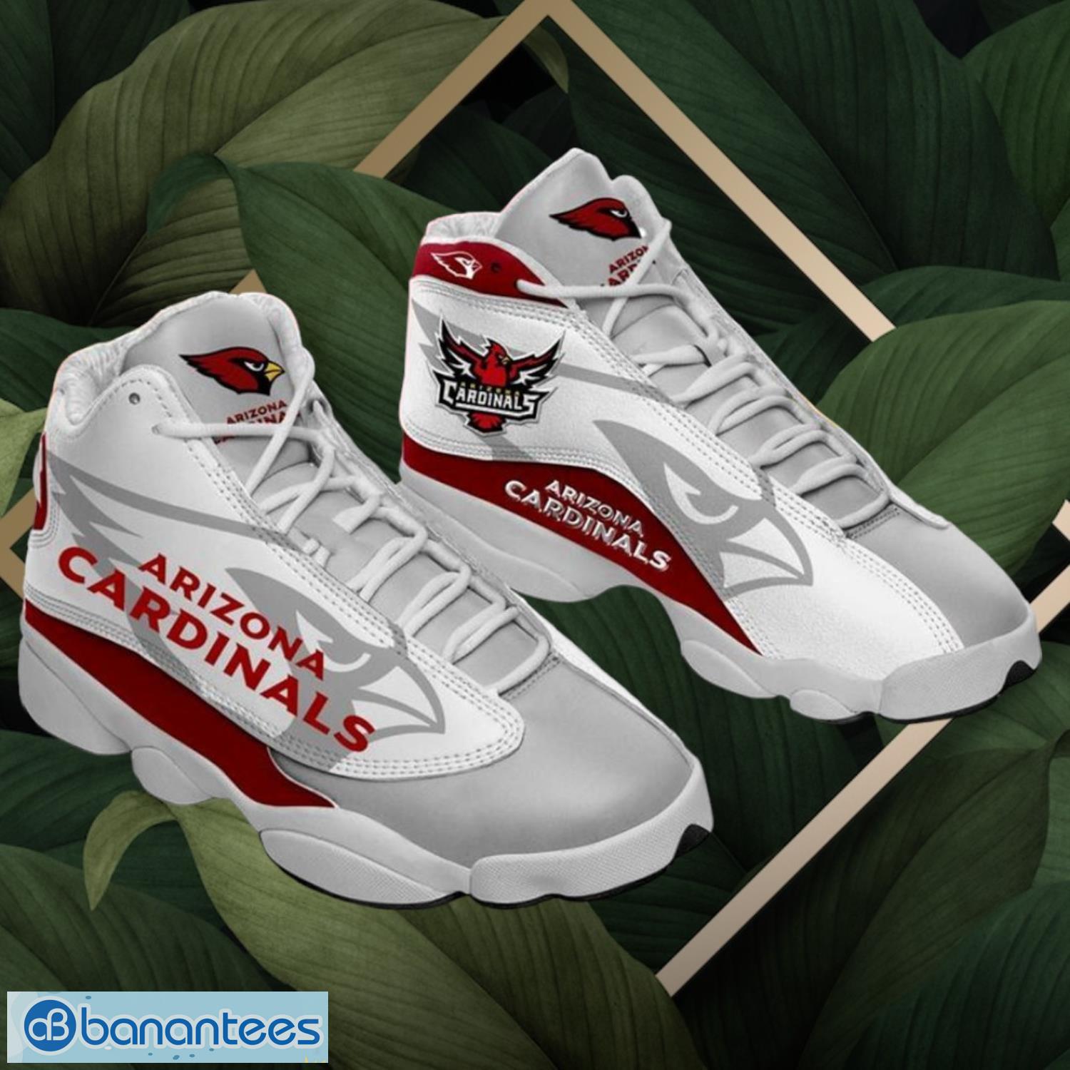 nfl arizona cardinals logo design white shoes gift for fans air jordan 13 image NFL Arizona Cardinals Logo Design White Shoes Gift For Fans Air Jordan 13 Product Photo 1