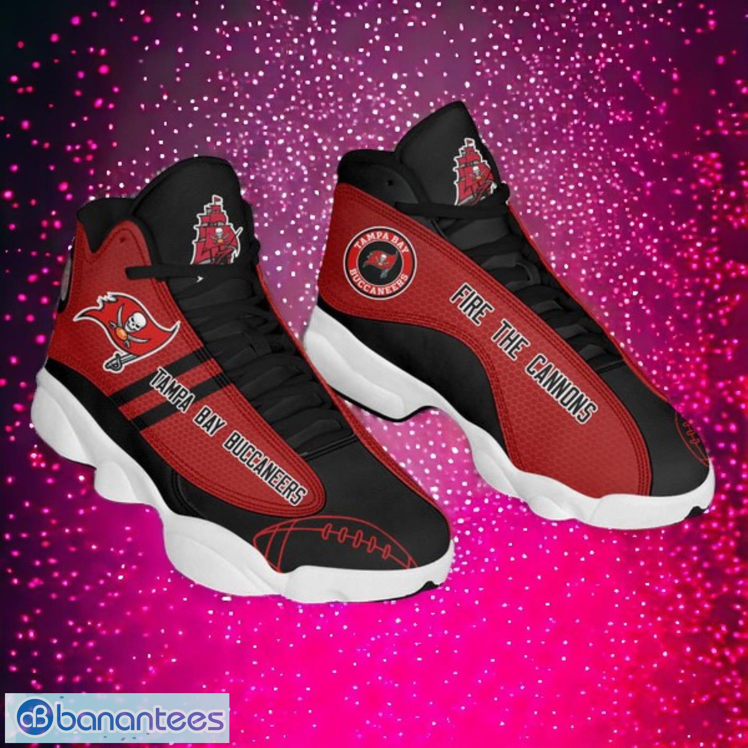 nfl tampa bay buccaneers logo design gift for fans air jordan 13 shoes image NFL Tampa Bay Buccaneers Logo Design Gift For Fans Air Jordan 13 Shoes Product Photo 1