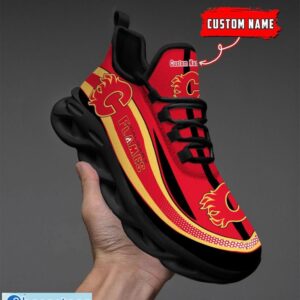 NHL Calgary Flames Sneakers Clunky Max Soul Shoes Men Women Team Shoes Product Photo 4