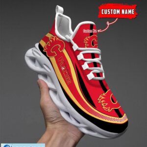NHL Calgary Flames Sneakers Clunky Max Soul Shoes Men Women Team Shoes Product Photo 5